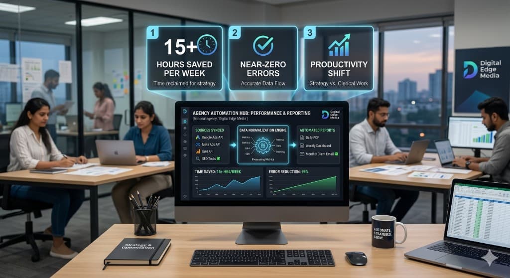 Automated reporting dashboard for a digital marketing agency